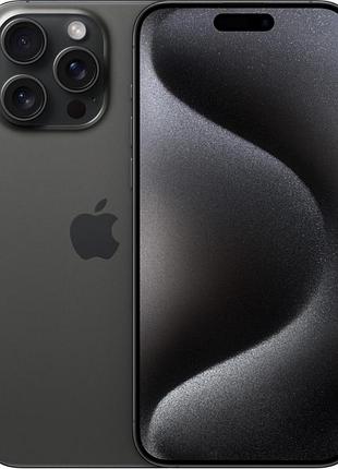 Смартфон apple iphone 15 pro max 512gb black titanium 6.7" 5g oled 120 гц nfc 4422 mah refurbished якісний
