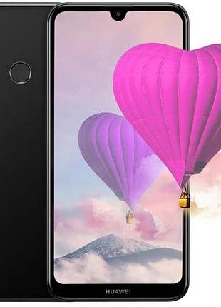 Смартфон huawei y7 2019 3/32 gb midnight black, 2 sim 6.26" ips snapdragon 450 gps 4000 мач