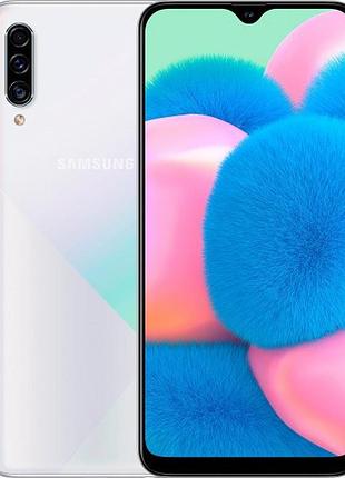 Смартфон samsung galaxy a30s (a307f) 3/32gb white 2sim 4g 6.4" 4000 mah bluetooth 5.0 25 мп + 5 мп + 8 мп якісний