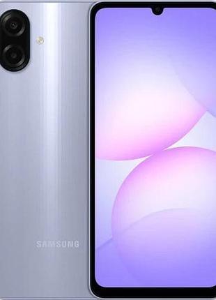Смартфон samsung galaxy a07 4/128 gb light violet 2 sim 6.7" android 15 type-c ip54 5000 mah довговічний