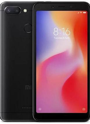 Смартфон xiaomi redmi 6 3/32gb black 2 sim 5.45'' 12 мп + 5 мп helio p22 3000 mah gg