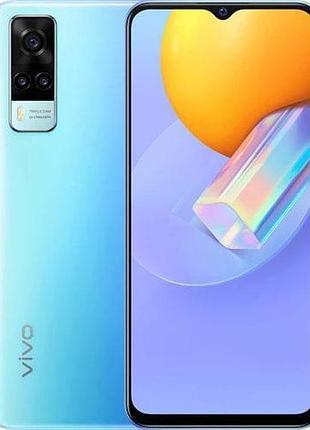 Смартфон vivo y31 4/128gb ocean blue 2 sim 6.58" snapdragon nfc gps 5000 mah потужний