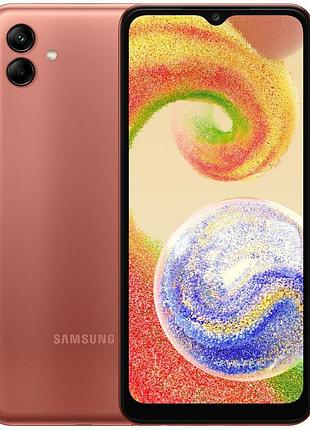 Смартфон samsung galaxy a04 4/64gb copper (sm-a045fzcgsek) 2sim lte 6.5" 1600x720 50 мп+2 мп full hd 5000 mah