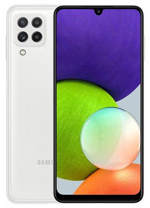 Смартфон samsung galaxy a22 (a225f) 4/128gb white 2sim 6.4" 1600х720 super amoled full hd nfc 5000 mah якісний