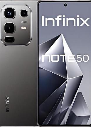 Смартфон infinix note 50 8/256gb shadow black 2 sim 6.78" 144 гц 2k nfc 5200 mah