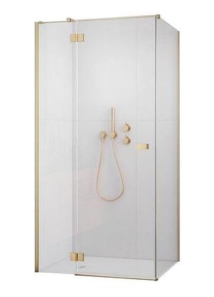 Душевая кабина radaway garda kdj 90х195 левая, прозрачное стекло, brushed gold (10709090-99-01l)