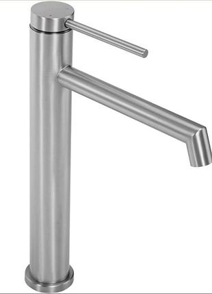 Смеситель для умывальника rea foss nickel высокий (rea-b5318)