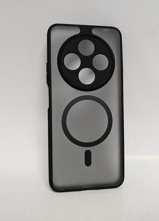 Чехол для xiaomi redmi 14c, bq magsafe, tpu, противоударный, полупрозрачный, черный