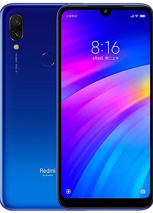Смартфон xiaomi redmi 7 3/32 gb blue 12 мп + 2 мп 4000 мач 2sim 6.26" потужний