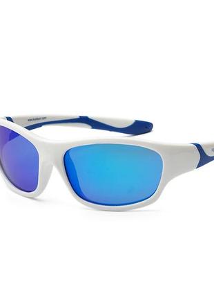 Детские солнцезащитные очки koolsun sport ks-spwhsh003 от 3-х до 8 лет белый/синий