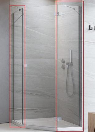 Боковая стенка radaway essenza new ptj 100zx80sx200 стекло прозрачное, хром (385055-01-01)