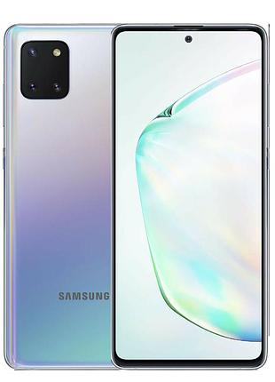 Смартфон samsung galaxy note 10 lite (n770f) 6/128 gb silver 6.7" 2sim 4500 mah