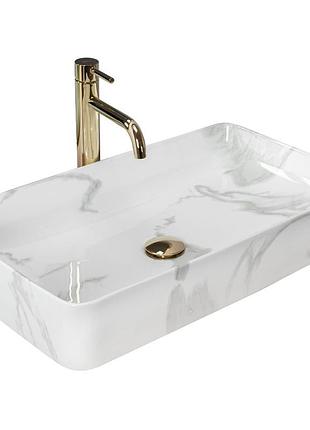 Умывальник rea denis 61,5x35 shinny marmo (rea-u5896)