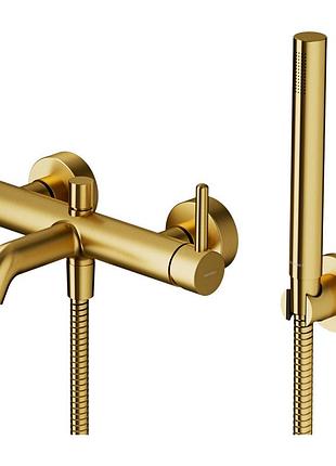 Смеситель для ванны и душа omnires y brushed gold (y1231glb)