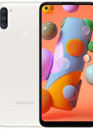 Смартфон samsung galaxy a11 (a115f) 2/32gb white 6.4" tft 1560 x 720 2 sim 13 мп 4000 мач bluetooth 4.2
