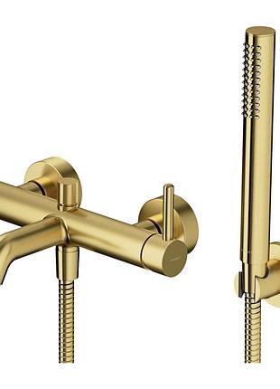 Змішувач для ванни та душу omnires y brushed brass (y1231bsb)