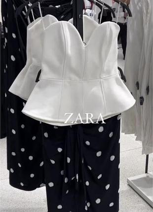 Тренд року! в наявності! невловимий корсет/топ zara з лімітованої колекції.