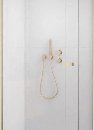 Душевая кабина radaway garda kdj 90х195 левая, прозрачное стекло, brushed gold (10700090-99-01l)