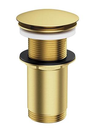 Донный клапан omnires click-clack brushed brass (a716bsb)
