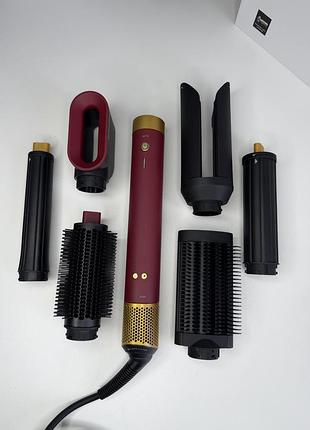 Стайлер airwrap coanda 2x multi styler & dryer hs09 red velvet/gold | красный