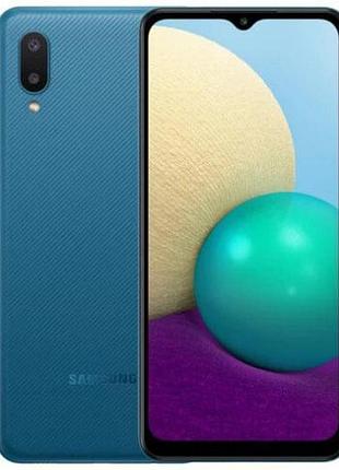 Смартфон samsung galaxy a02 2/32gb blue (sm-a022g), 2 sim 4g 6.5" gps 5000 ма·ч smart