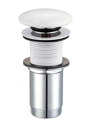 Донный клапан omnires click-clack gloss white (a716bp)