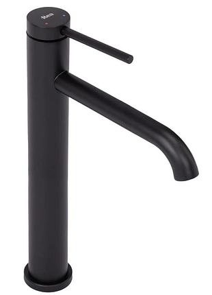 Змішувач для умивальника rea clif black matt високий (rea-b5325)