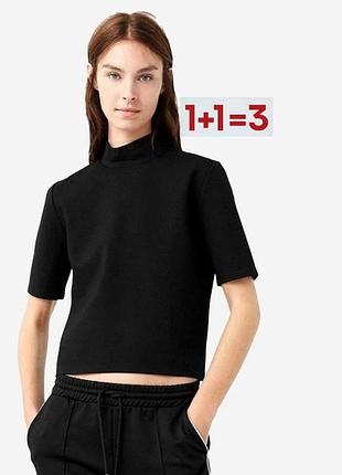 1+1=3 🎁 базовая черная футболка топ от cos