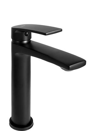 Смеситель для умывальника rea luppo black mat (rea-b5668)