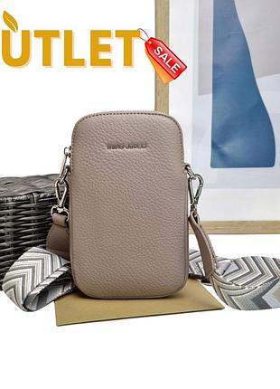 Стильная женская сумка экокожа бежевый арт.6937-1c beige (бр) davidjones франція