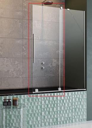 Штора для ванни radaway furo pnd ii 53,8x150 права, прозоре скло, хром (10109538-01-01r)