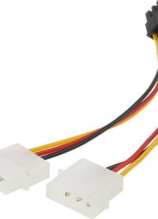 Кабель питания для видеокарты 6-pin to 2x4-pin f molex value s0111