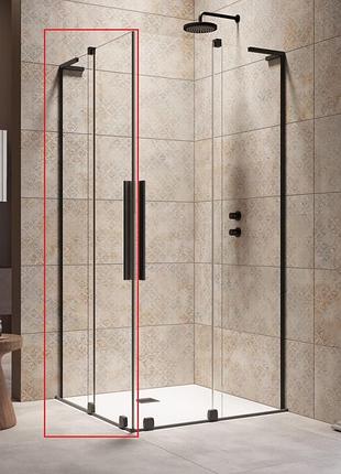 Ліва частина кабіни radaway furo sl black kdd 90x200 прозоре скло, чорний (10305090-54-01l)