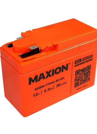 Акумулятор 12 v 2.3 ah maxion ytr4a-bs (mf), мотоакумулятор для скутера