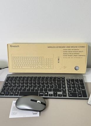 Беспроводная клавиатура + мышь cimetech kf10+tm013, 2.4g - серая, новый