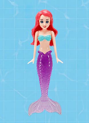 Волшебная кукла русалочка для игр в воде (плавает вертикально!) 14 см