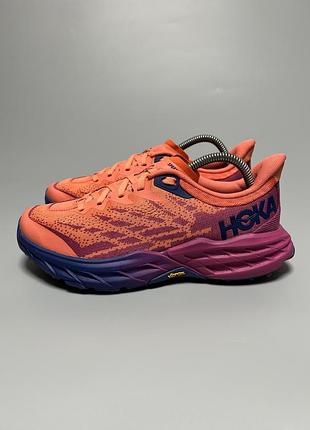 Трейлові бігові кросівки hoka one one speedgoat 5 vibram оригінал 1123158 ffcm