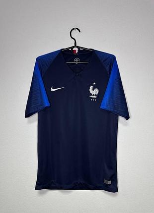 Nike france national team jersey blue men’s size m 2018 world cup  original чоловіча футбольна футболка джерсі збірна франції оригінал