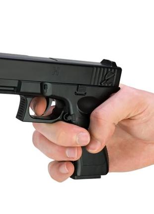 Игрушечный пистолет на пульках металлический airsoft gun c7 glock (глок) 15 см c7
