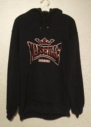 Худи толстовка кофта marseille legend vintage (l-xl) y2k sk8 редкая оригинал