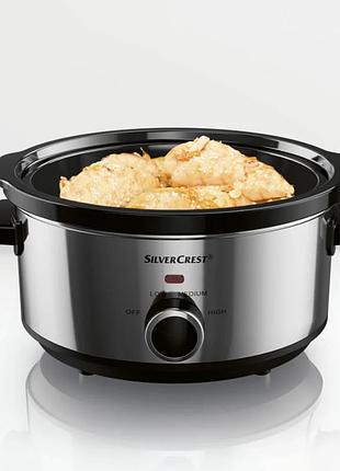Кастрюля электрическая silvercrest slow cooker 3.5 л 170–200 вт