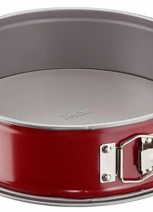 Форма для выпечки tefal delibake 27 см со съемным красным дном