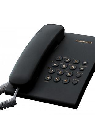 Телефон стаціонарний panasonic kx-ts2350uab провідний чорний
