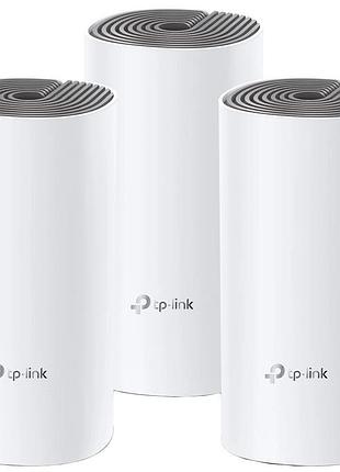 Домашняя mesh wi-fi система tp-link deco e4(3-pack) 1167мбит/с в комплекте 3шт