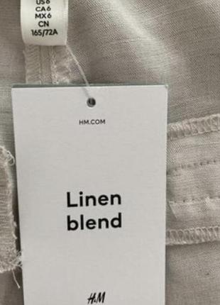 Брюки летние лен h&m 9