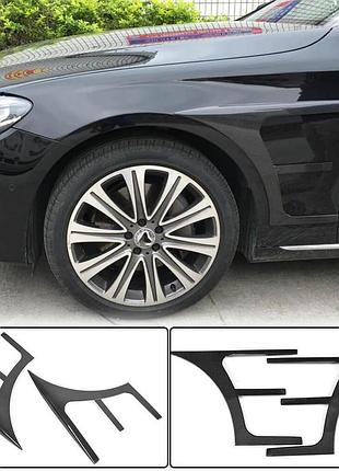 Карбоновые накладки на передние крылья (amg-line/e43 amg 2016-2019) для mercedes e-сlass w213