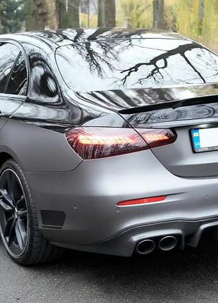 Диффузор заднего бампера для e63 amg 2020-2023, карбон для mercedes e-сlass w213