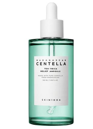Успокаивающая ампульная сыворотка для проблемной кожи skin1004 madagascar centella tea-trica relief ampoule, 100 мл