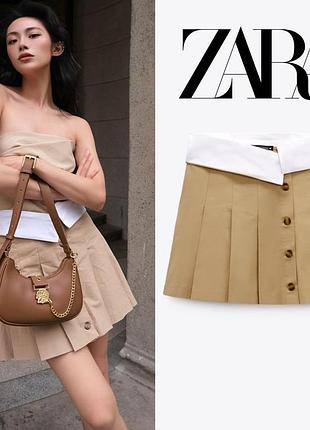 Міні спідниця нова колекція zara трендова тренд юбка