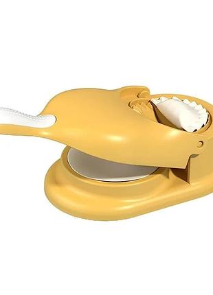 Форма для ліплення вареників і пельменів 2в1 dumpling maker (8648) yellow